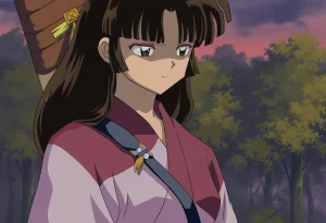 Pixiv 与党野党YotouYatou 50519969 - Inuyasha Drunken Sango Hair Down ver. vs. the Sake Fairy Ojisan - Page 14