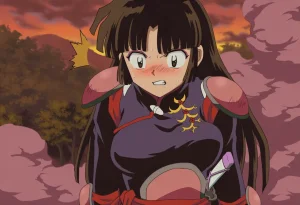 Pixiv 与党野党YotouYatou 50519969 - Inuyasha Drunken Sango Hair Down ver. vs. the Sake Fairy Ojisan - Page 32