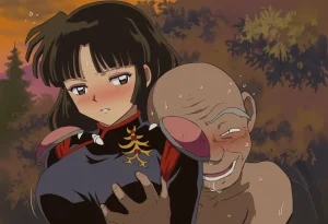 Pixiv 与党野党YotouYatou 50519969 - Inuyasha Drunken Sango Hair Down ver. vs. the Sake Fairy Ojisan - Page 40