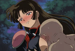 Pixiv 与党野党YotouYatou 50519969 - Inuyasha Drunken Sango Hair Down ver. vs. the Sake Fairy Ojisan - Page 54