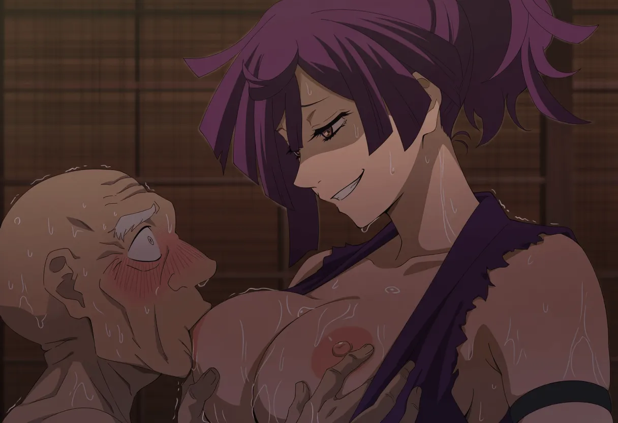 Pixiv 与党野党YotouYatou 50519969 - Jigokuraku Yuzuriha vs. The Poison-Inflicted Rapist Ojisan - Image 277