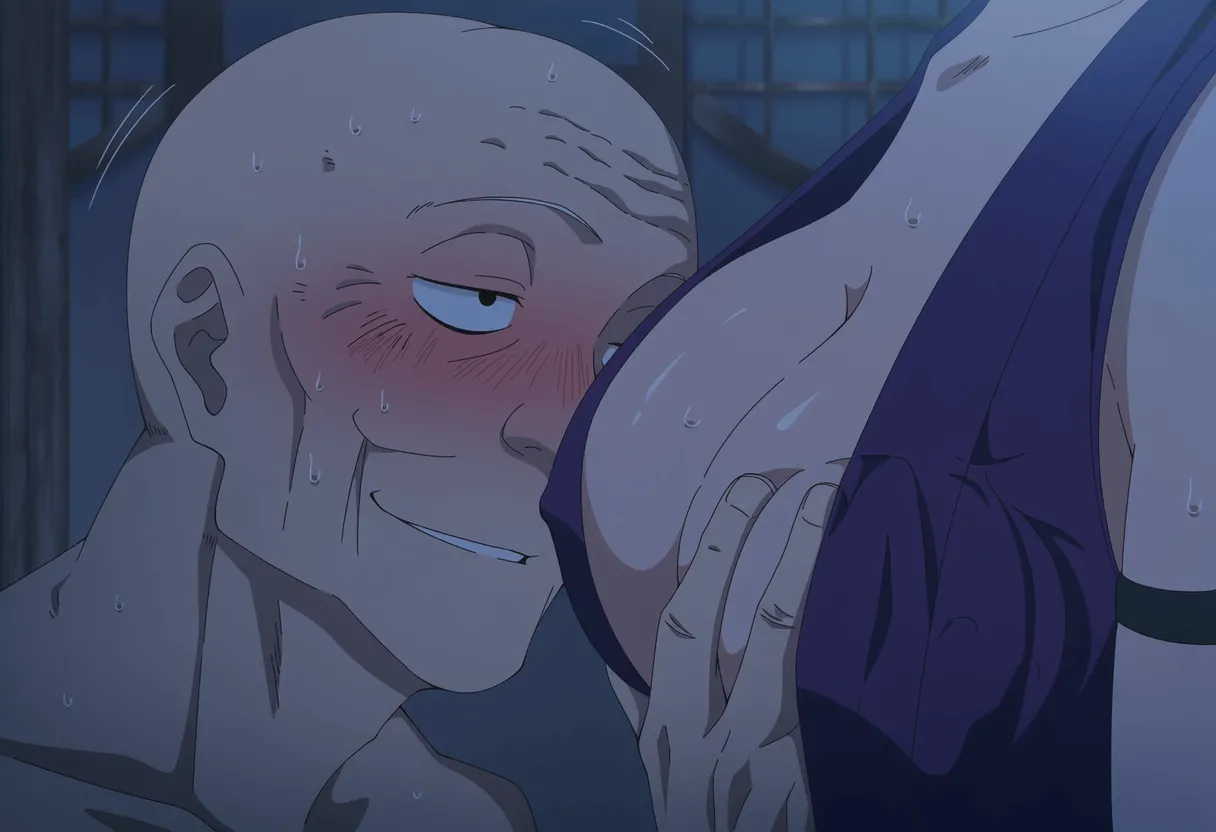 Pixiv 与党野党YotouYatou 50519969 - Jigokuraku Yuzuriha vs. The Poison-Inflicted Rapist Ojisan - Image 82