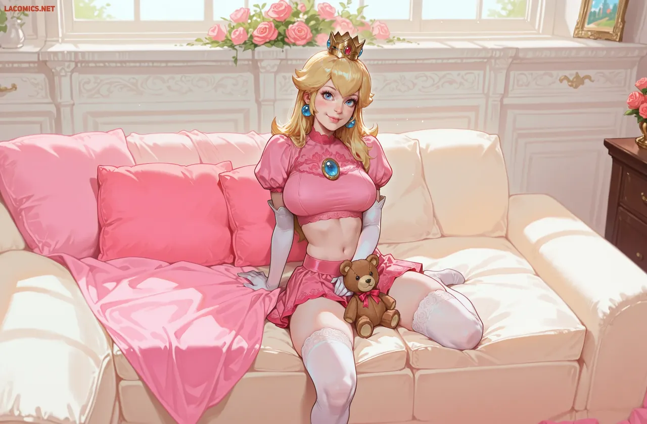 Playful Sloth Princess Peach The Gang Set 12 - Image 2