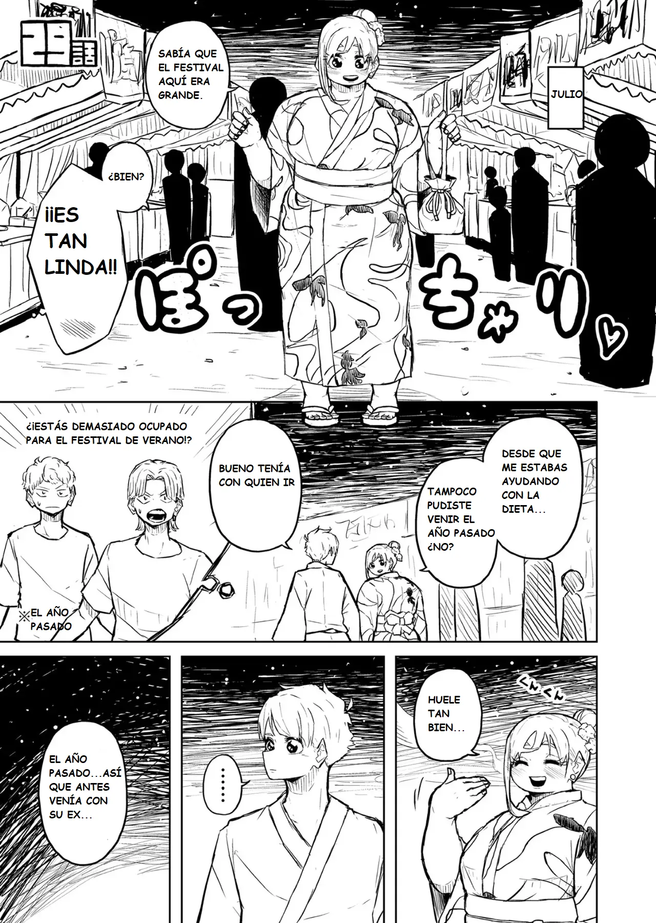 Pocchari wa sekai o sukuu Chubby Girlfriend Español - Image 113