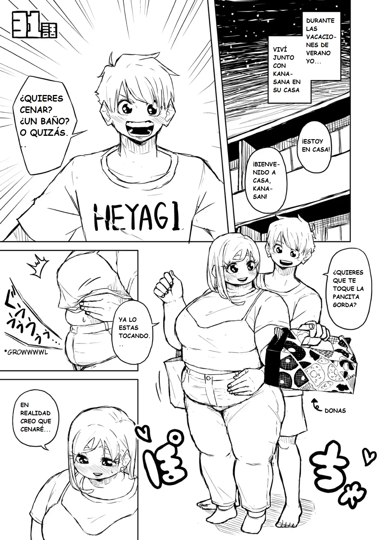 Pocchari wa sekai o sukuu Chubby Girlfriend Español - Image 121