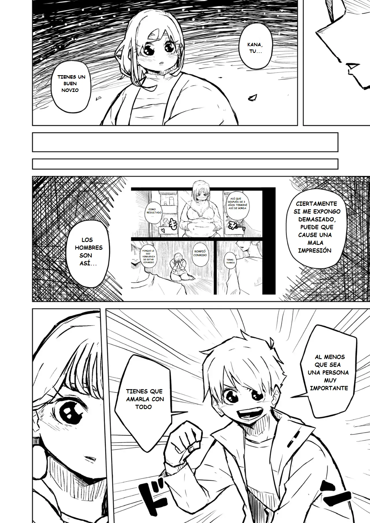 Pocchari wa sekai o sukuu Chubby Girlfriend Español - Image 196