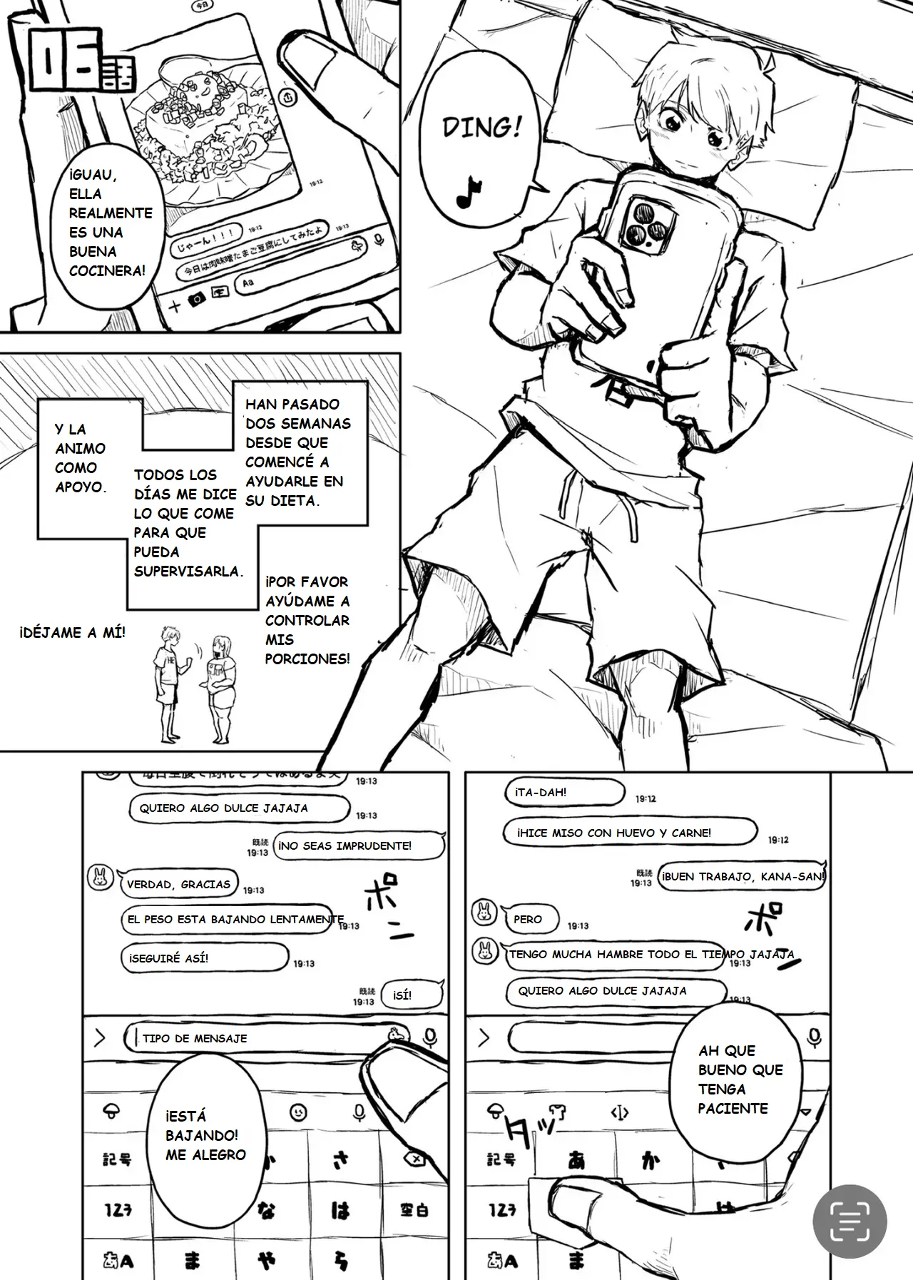 Pocchari wa sekai o sukuu Chubby Girlfriend Español - Image 21