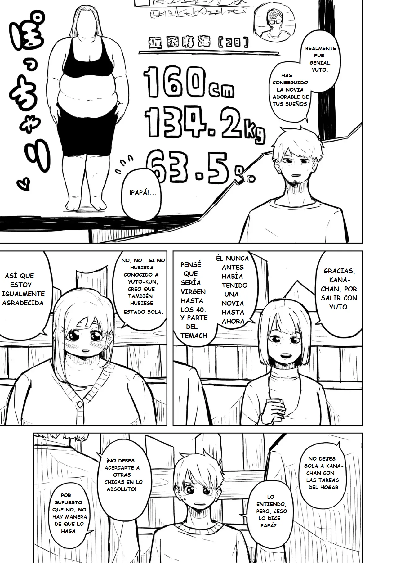 Pocchari wa sekai o sukuu Chubby Girlfriend Español - Image 211