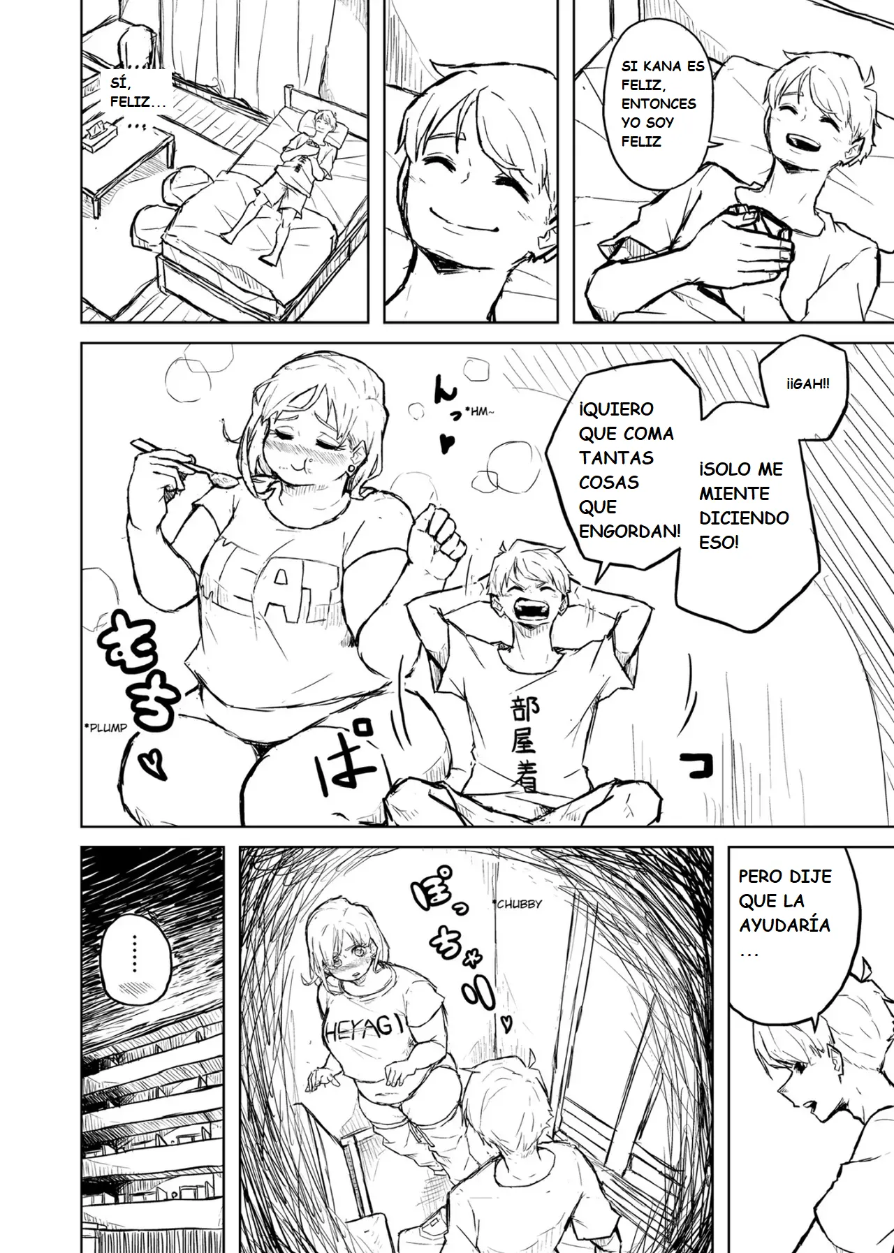 Pocchari wa sekai o sukuu Chubby Girlfriend Español - Image 22