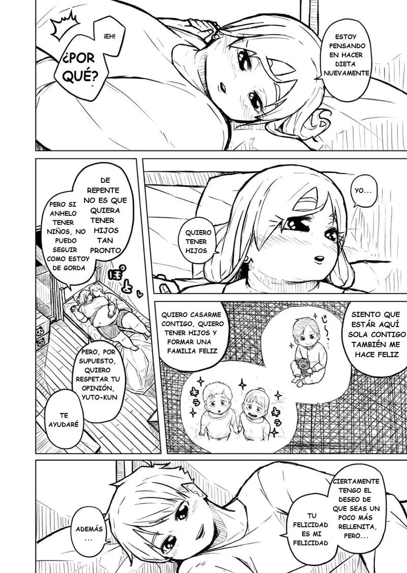 Pocchari wa sekai o sukuu Chubby Girlfriend Español - Image 235