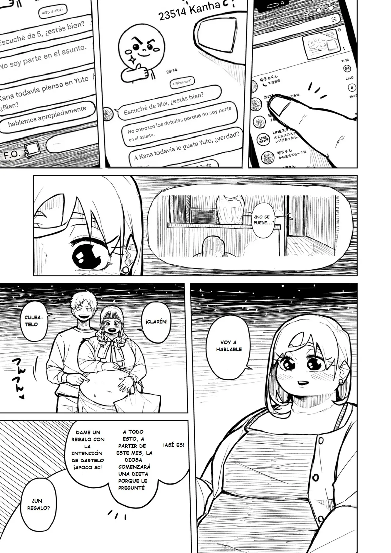 Pocchari wa sekai o sukuu Chubby Girlfriend Español - Image 280