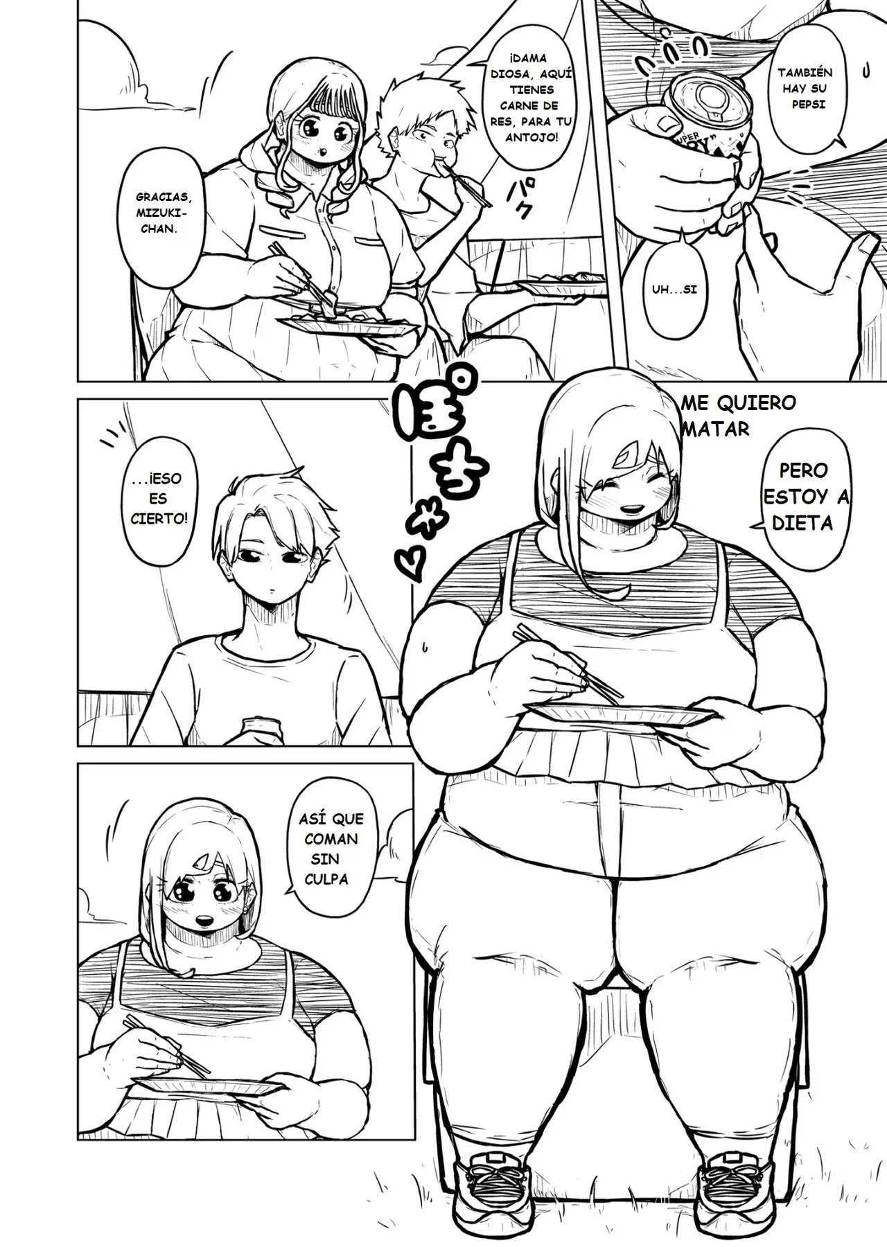 Pocchari wa sekai o sukuu Chubby Girlfriend Español - Image 319