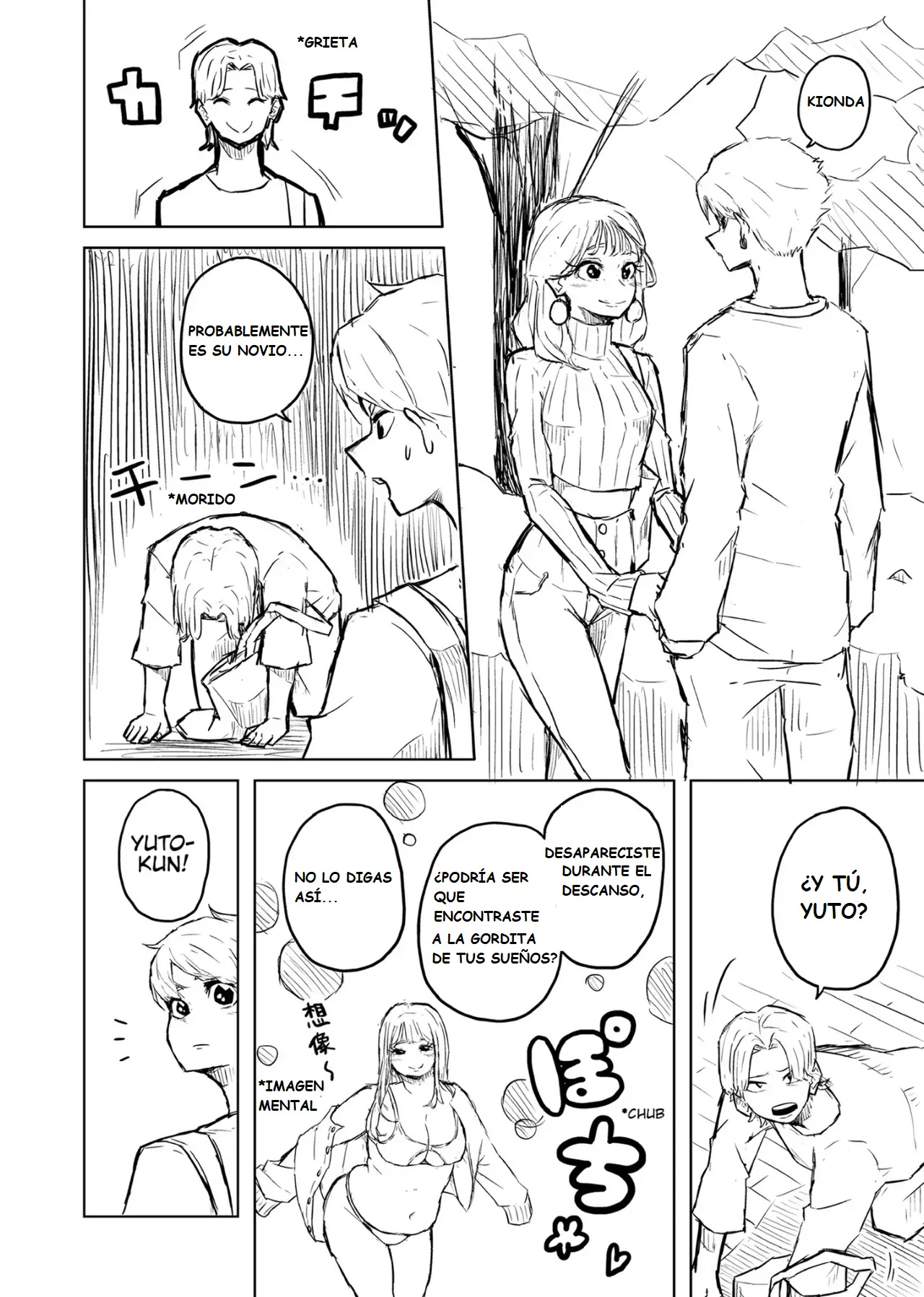 Pocchari wa sekai o sukuu Chubby Girlfriend Español - Image 34