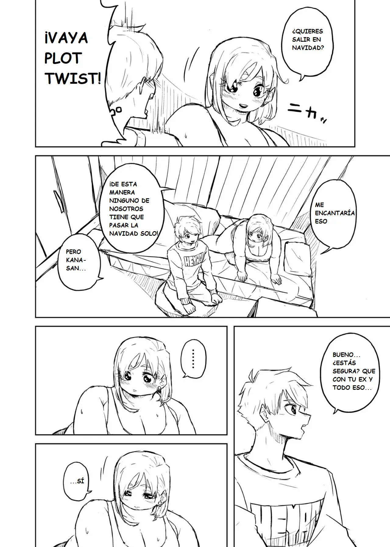 Pocchari wa sekai o sukuu Chubby Girlfriend Español - Image 50