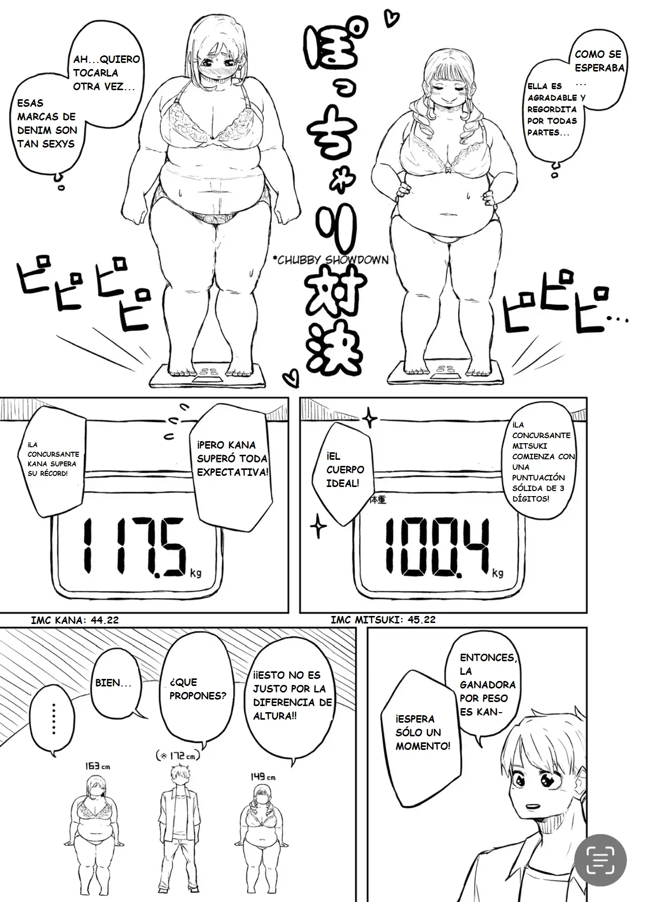 Pocchari wa sekai o sukuu Chubby Girlfriend Español - Image 95