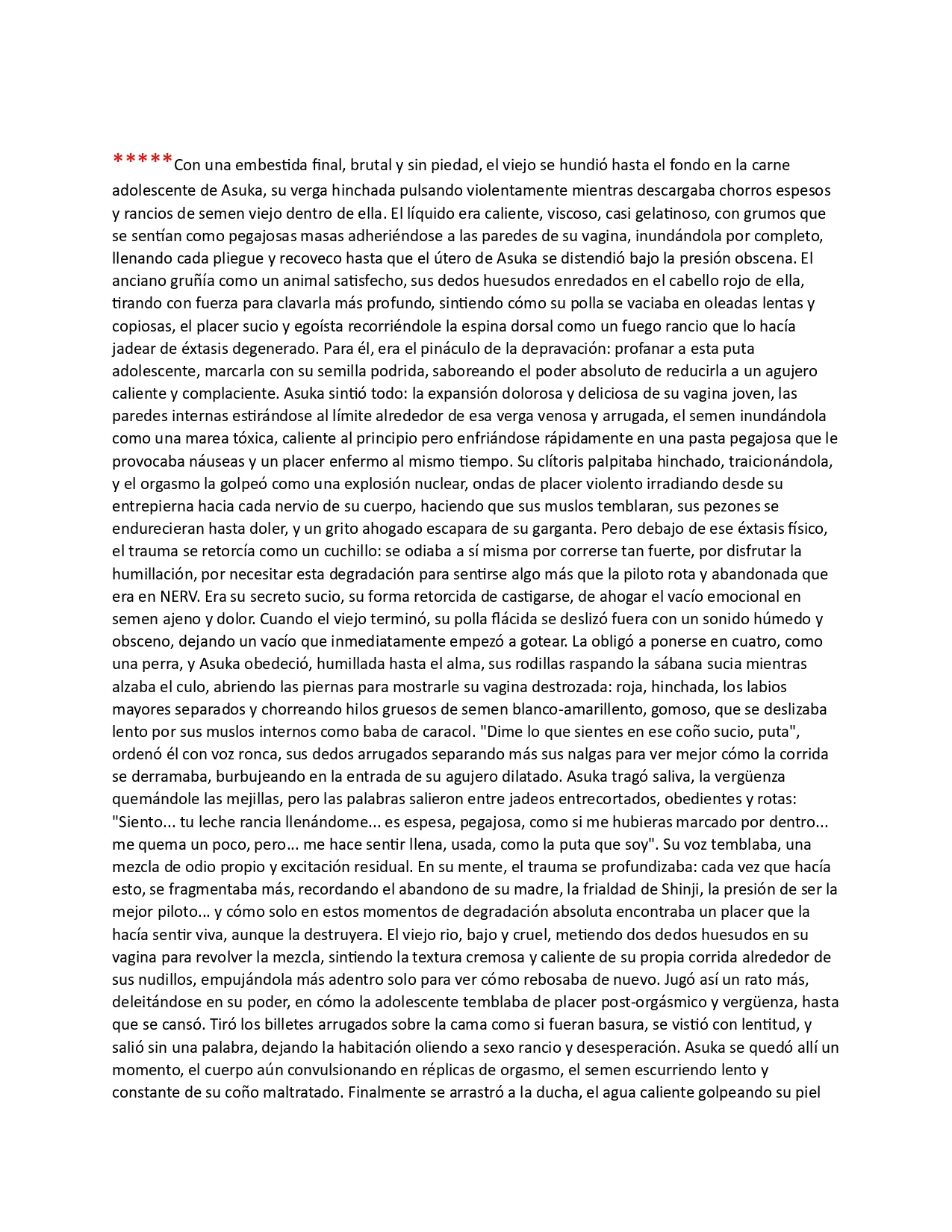 Pornographic erotic stories of Asuka and other characters in EnglishSpanishJapanese - Image 39
