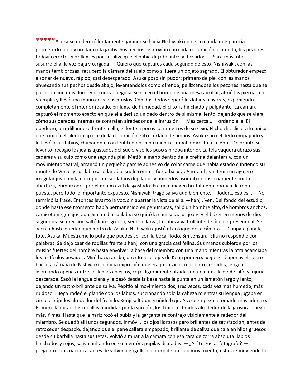 Pornographic erotic stories of Asuka and other characters in EnglishSpanishJapanese - Image 74