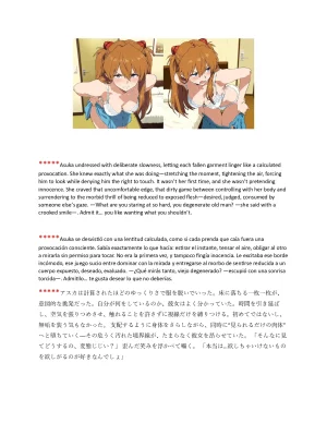 Pornographic erotic stories of Asuka and other characters in EnglishSpanishJapanese - Page 21