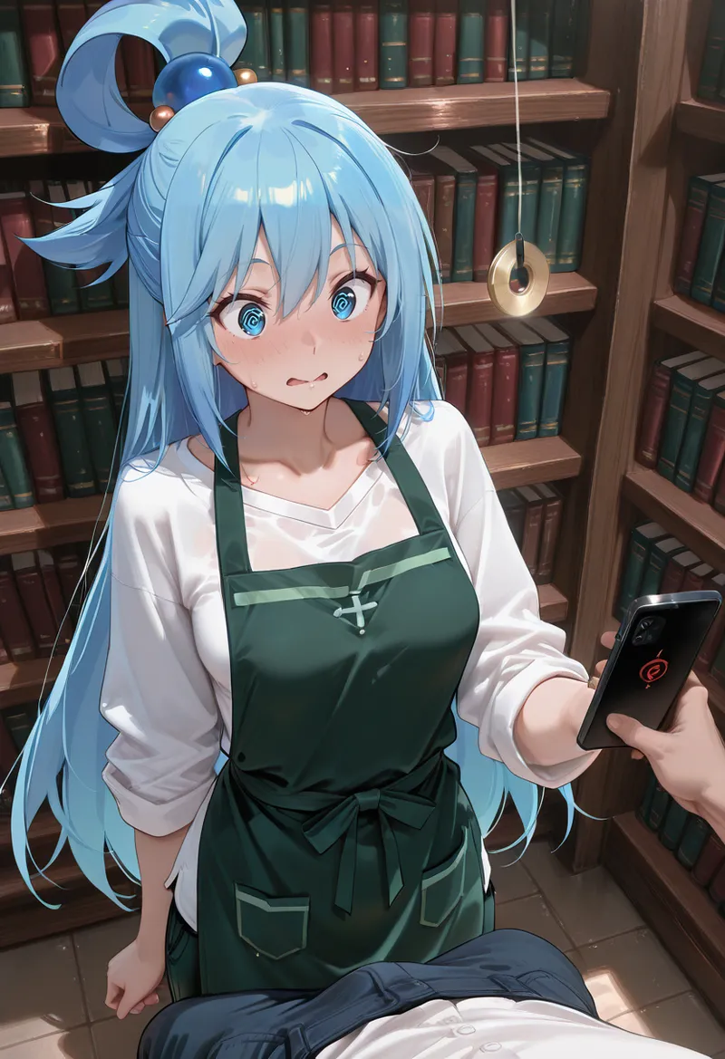 マイネームルナ Pregnant Belly Library Series Aqua Sample - Image 33