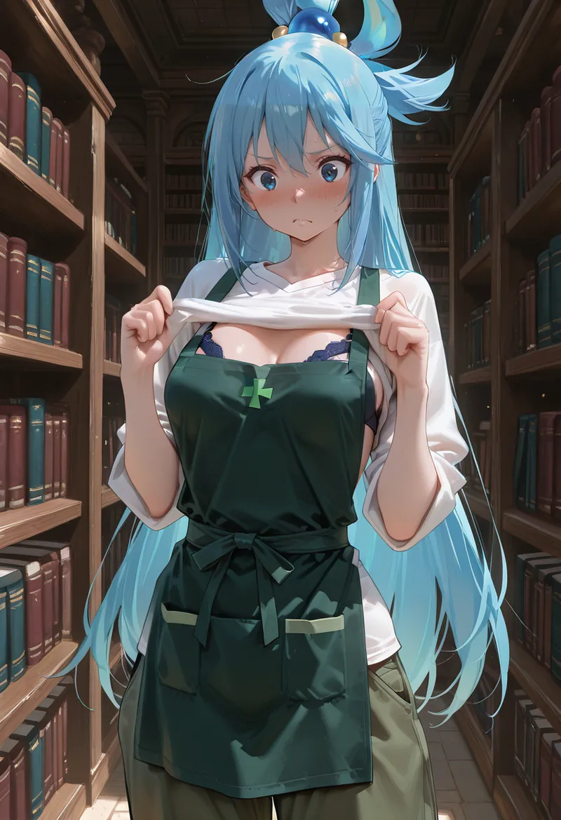 マイネームルナ Pregnant Belly Library Series Aqua Sample - Image 35