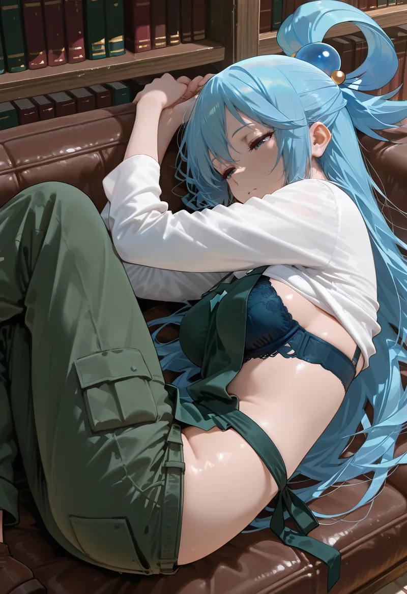 マイネームルナ Pregnant Belly Library Series Aqua Sample - Image 36