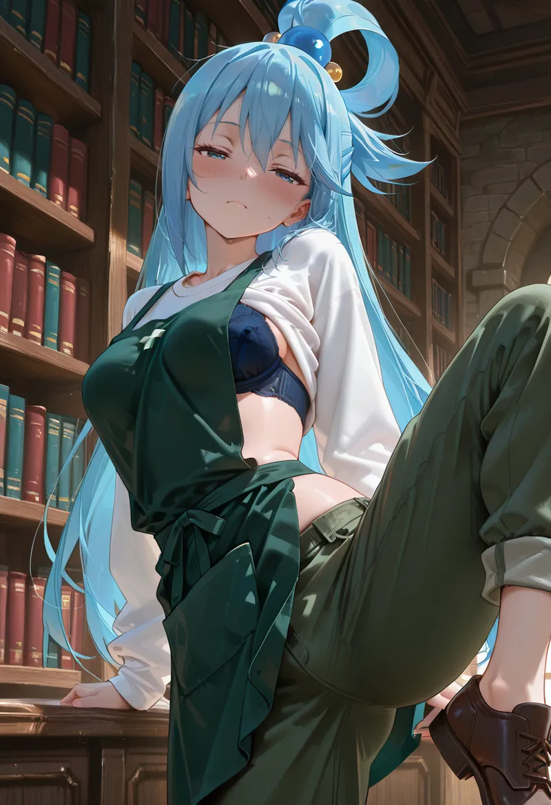 マイネームルナ Pregnant Belly Library Series Aqua Sample - Image 37