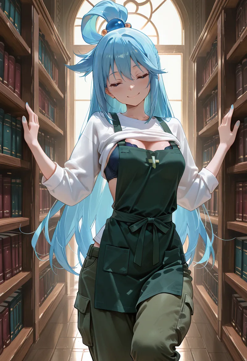 マイネームルナ Pregnant Belly Library Series Aqua Sample - Image 38