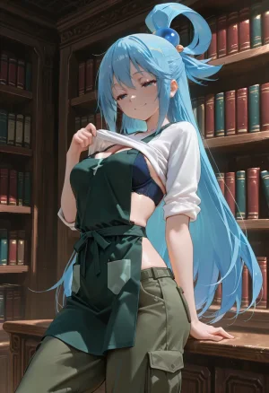 マイネームルナ Pregnant Belly Library Series Aqua Sample - Page 34