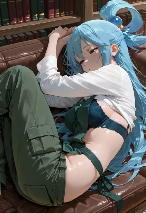 マイネームルナ Pregnant Belly Library Series Aqua Sample - Page 36