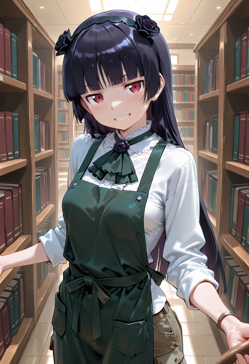 マイネームルナ Pregnant Belly Library Series Gokou Ruri Sample - Image 2