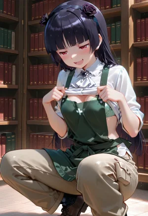 マイネームルナ Pregnant Belly Library Series Gokou Ruri Sample - Page 38