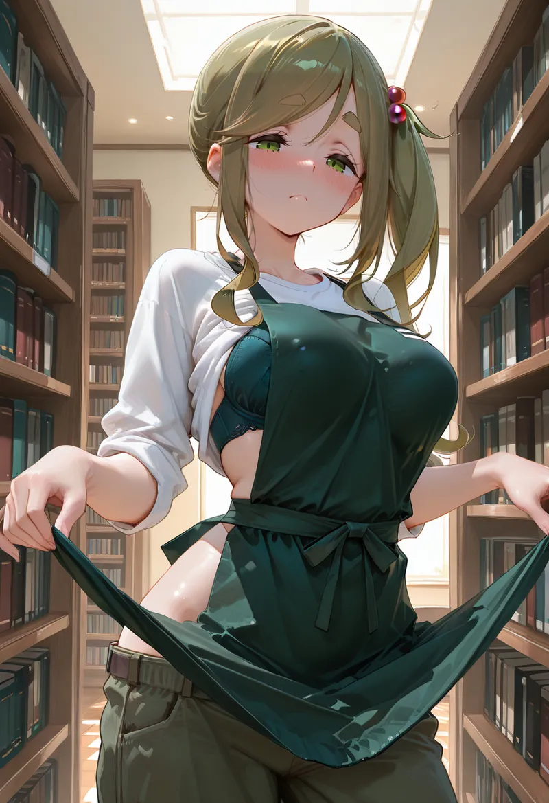 マイネームルナ Pregnant Belly Library Series Inuyama Aoi Sample - Image 38