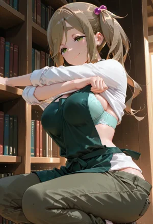 マイネームルナ Pregnant Belly Library Series Inuyama Aoi Sample - Page 37