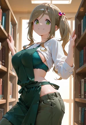 マイネームルナ Pregnant Belly Library Series Inuyama Aoi Sample - Page 39