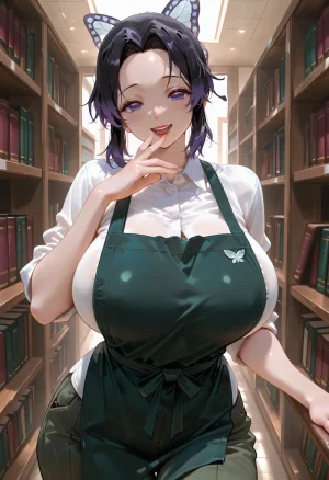 マイネームルナ Pregnant Belly Library Series Kochou Shinobu Sample - Page 4