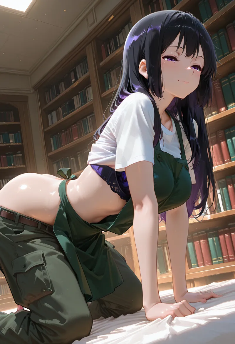マイネームルナ Pregnant Belly Library Series Kousaka Reina Sample - Image 37