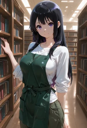 マイネームルナ Pregnant Belly Library Series Kousaka Reina Sample Thumbnail