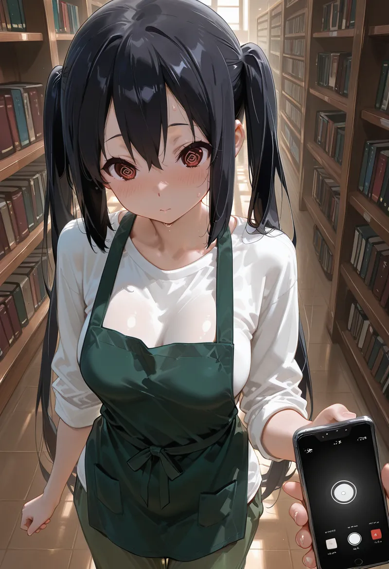 マイネームルナ Pregnant Belly Library Series Nakano Azusa Sample - Image 31