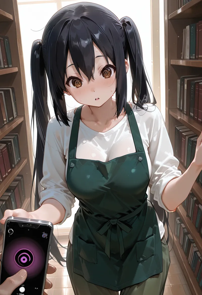 マイネームルナ Pregnant Belly Library Series Nakano Azusa Sample - Image 32