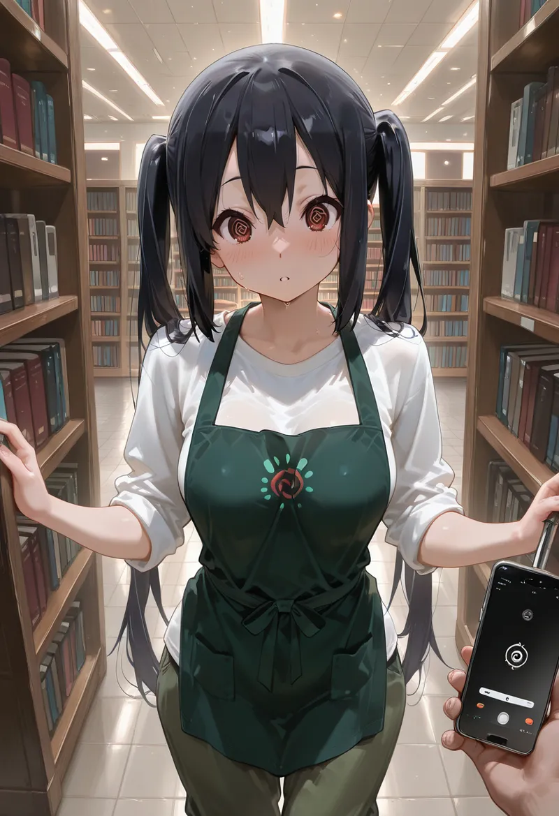 マイネームルナ Pregnant Belly Library Series Nakano Azusa Sample - Image 33