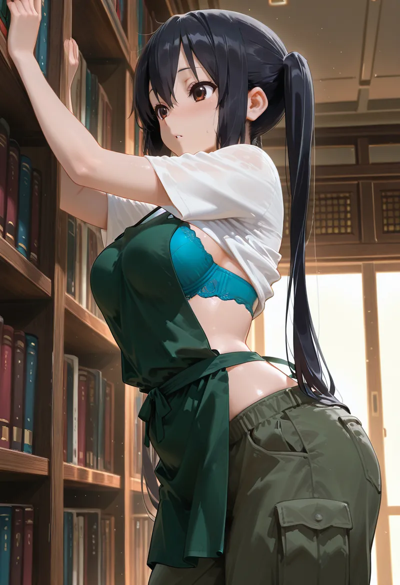 マイネームルナ Pregnant Belly Library Series Nakano Azusa Sample - Image 37
