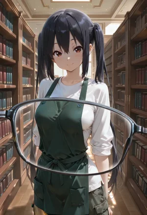 マイネームルナ Pregnant Belly Library Series Nakano Azusa Sample - Page 9