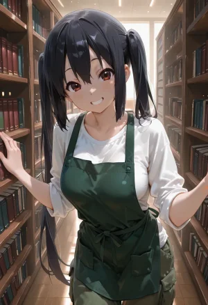 マイネームルナ Pregnant Belly Library Series Nakano Azusa Sample - Page 2