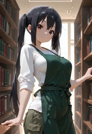 マイネームルナ Pregnant Belly Library Series Nakano Azusa Sample - Page 3