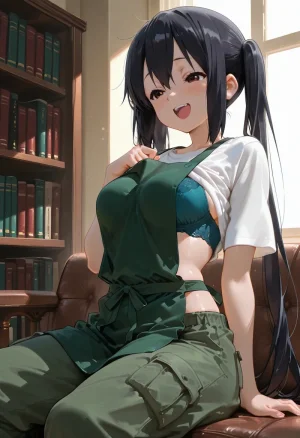 マイネームルナ Pregnant Belly Library Series Nakano Azusa Sample - Page 36