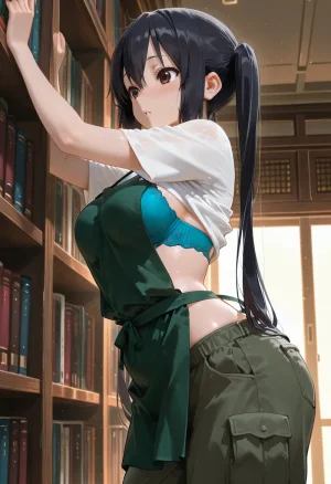 マイネームルナ Pregnant Belly Library Series Nakano Azusa Sample - Page 37