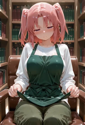 マイネームルナ Pregnant Belly Library Series Yonomori Kobeni Sample - Page 36