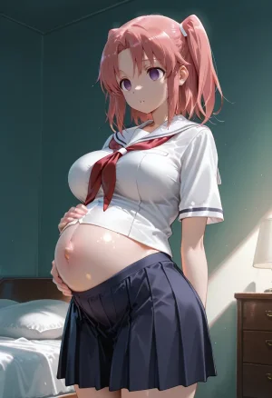 マイネームルナ Pregnant Belly Library Series Yonomori Kobeni Sample - Page 98