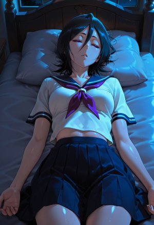 マイネームルナ Pregnant Belly Voyeur Series Kuchiki Rukia Sample - Page 35