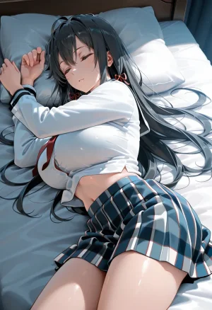 マイネームルナ Pregnant Belly Voyeur Series Yukinoshita Yukino Sample - Page 38